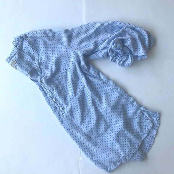 Comma Casual Identity Shirt Blouse Size 40 Hi Low Roll Tab Sleeves Blue … - Picture 11 of 13